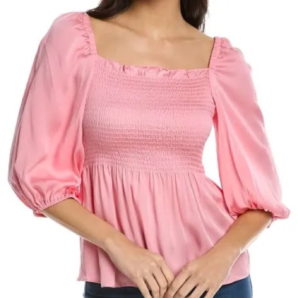 NWT Trina Turk Silk Blouse Size XXL